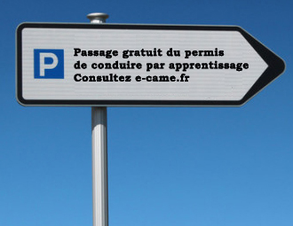 Panneau apprentissage a la conduite