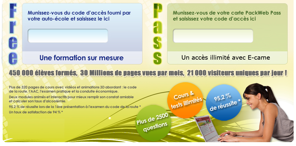 ours et tests du code de la route illimités