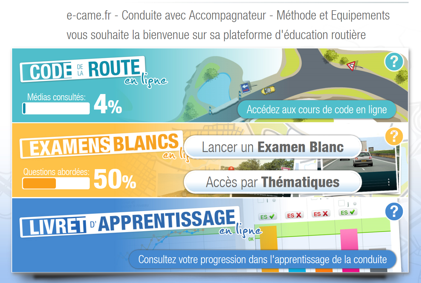 programme du code de la route en ligne pour candidat libre