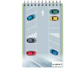 Fiches explicatives situations pratiques permis B - inscriptibles et effaçables - Moniteur auto-école