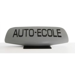 Panneau de toit auto-école fin Gris