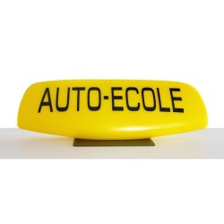 Panneau de toit auto-école fin Jaune