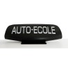Panneau de toit auto-école fin Noir