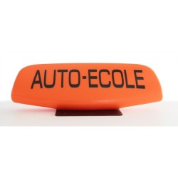 Panneau de toit auto-école fin Orange