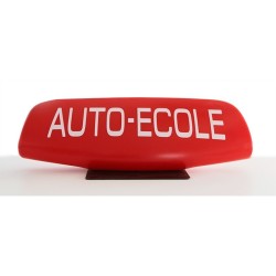 Panneau de toit auto-école fin Rouge