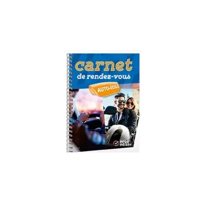 Cahier de rendez-vous Moniteur – A4 spiralé