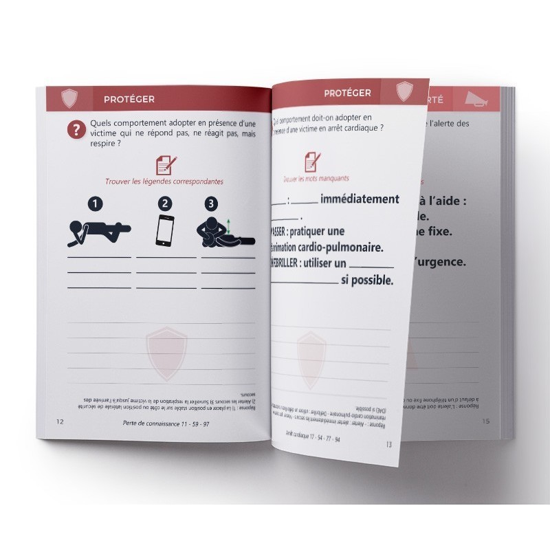 Premiers Secours - Cahier d'exercices