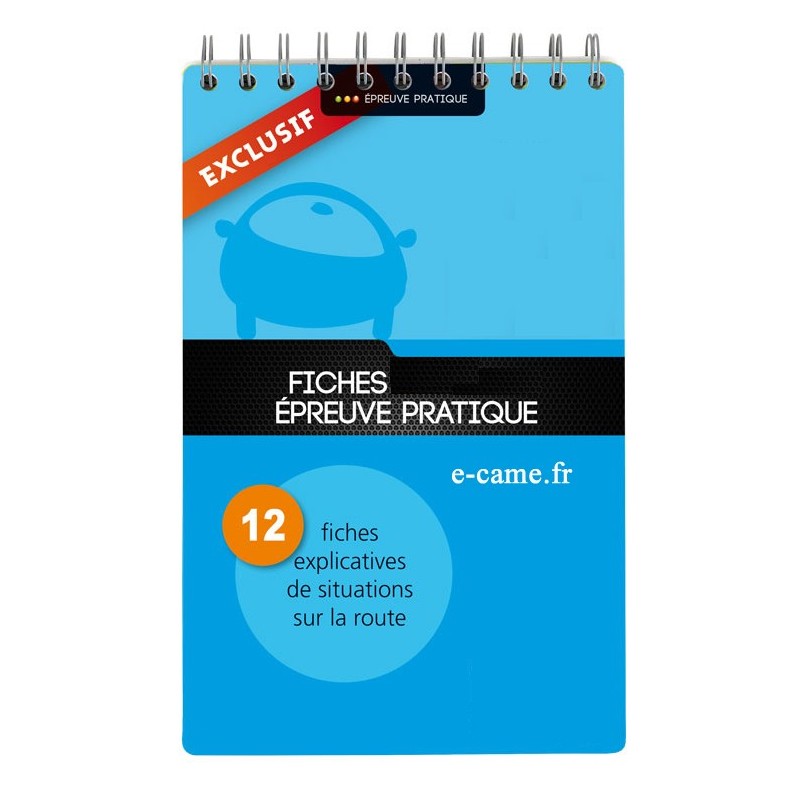 Fiches explicatives de situations pratiques permis B - inscriptibles et effaçables