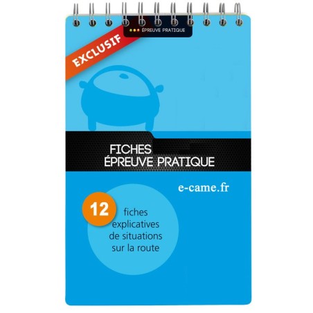 Fiches explicatives situations pratiques permis B Moniteur auto-école