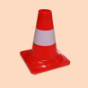 Cônes 20 cm Orange à bande blanche