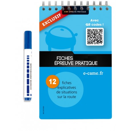 Fiches explicatives de situations pratiques permis B - inscriptibles et effaçables 
