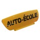 Panneau de toit Auto-Ecole creux Jaune - Lettres noires