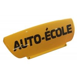 Panneau de toit Auto-Ecole creux Jaune - Lettres noires