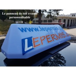 Support de communication personnalisable lumineux publicitaire